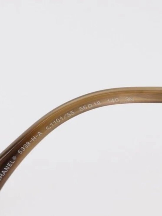 CHANEL Sunglasses plastic Brown CC Auth BA8711V main image 4